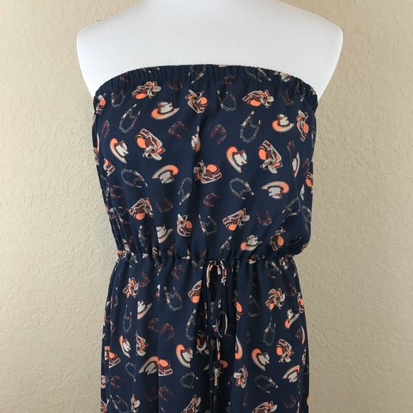 Audrey 3+1 Rodeo So Refined Hi-Lo Blue Dress - Picture 4 of 8